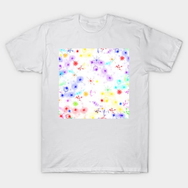 Splatter effect, Brush strokes, neon colors T-Shirt by ilhnklv